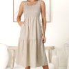 Dresses Salty Crush | Sarlie Midi Dress - Oat