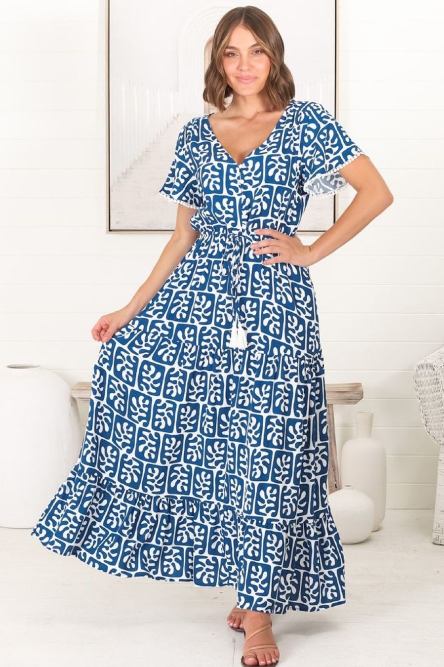 Dresses Salty Crush | Demy - Davey Maxi Dress - Blue