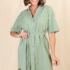 Dresses Salty Crush | Harrison Mini Dress - Sage