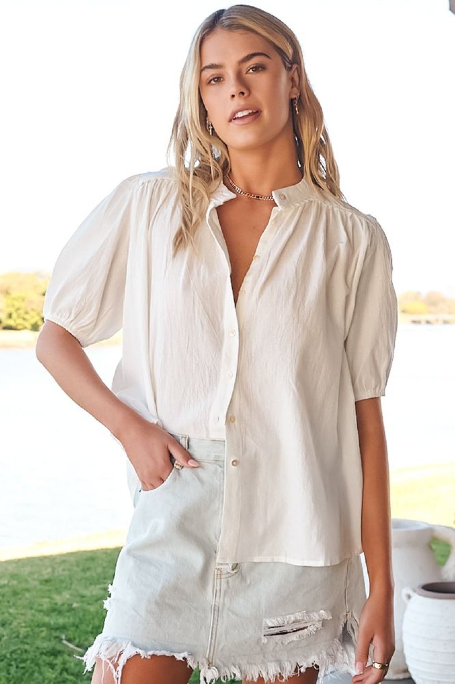 Jaase Jaase | Sierra - White Poppy Top