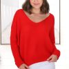 Jackets/Knitwear Salty Crush | Carol Knit Top - Red