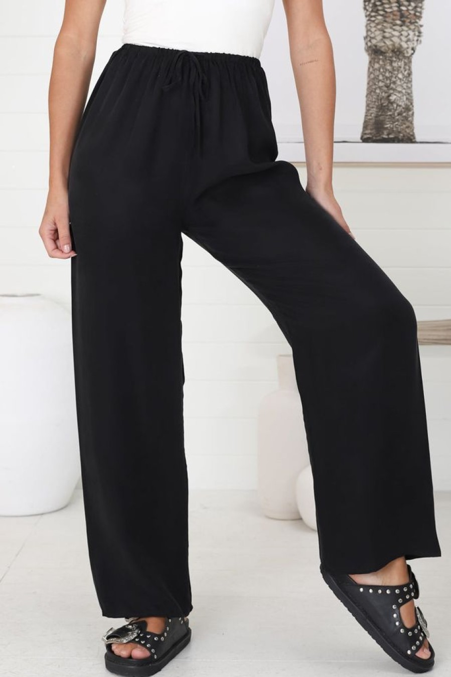 Bottoms Salty Crush | Maves Pants - Black