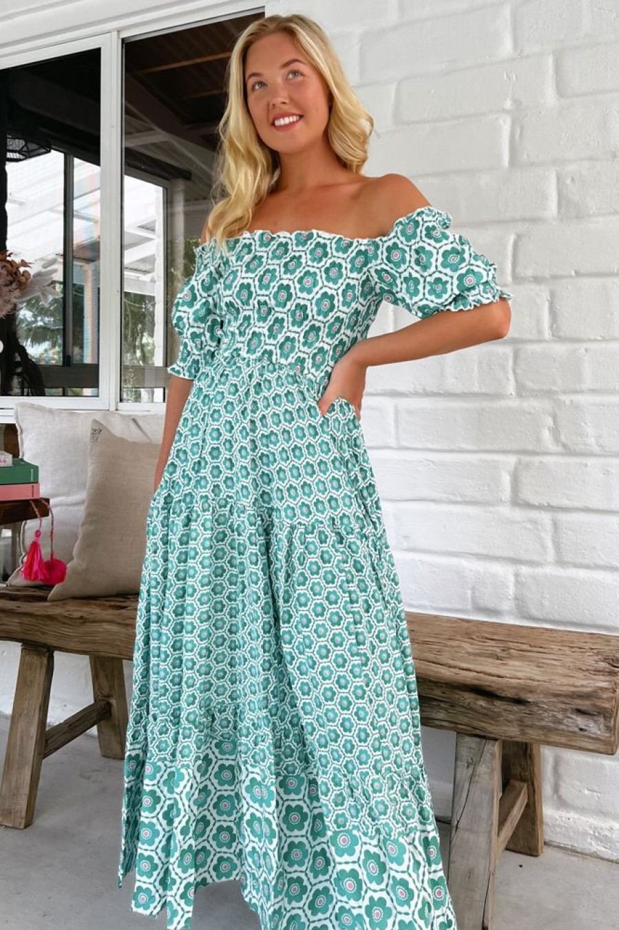 Dresses jaase | Claudette - Watermelon Sugar Maxi Dress