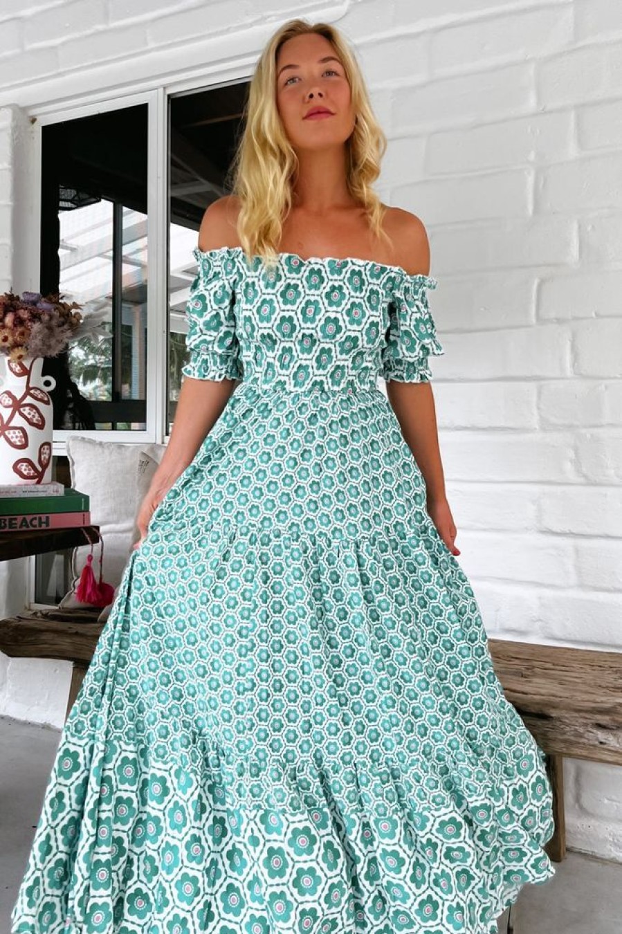 Dresses jaase | Claudette - Watermelon Sugar Maxi Dress