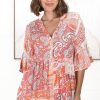 Tops Salty Crush | Lemzie Top - Coral