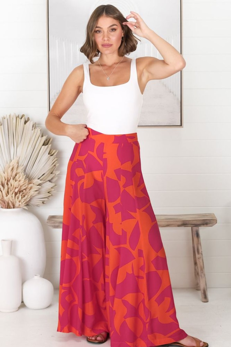 Bottoms Salty Crush | Azira Pants - Hot Pink