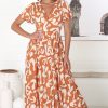 Dresses Salty Crush | Loya - Jaxie Midi Dress - Rust