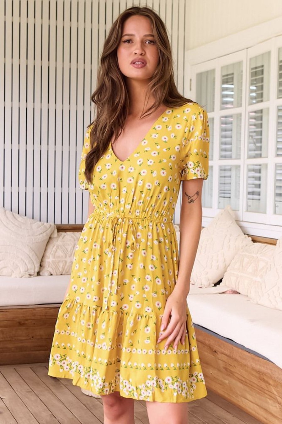 Jaase JAASE | Lolana - Sunshine Daisy Mini Dress