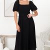 Dresses Salty Crush | Sitara Midi Dress - Black