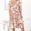 Dresses Salty Crush | Rori - Charis Midi Dress - Rust