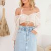 Bottoms Salty Crush | Tenerife Denim Skirt - Light Blue