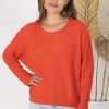 Tops Salty Crush | Joanne Knit Top - Orange