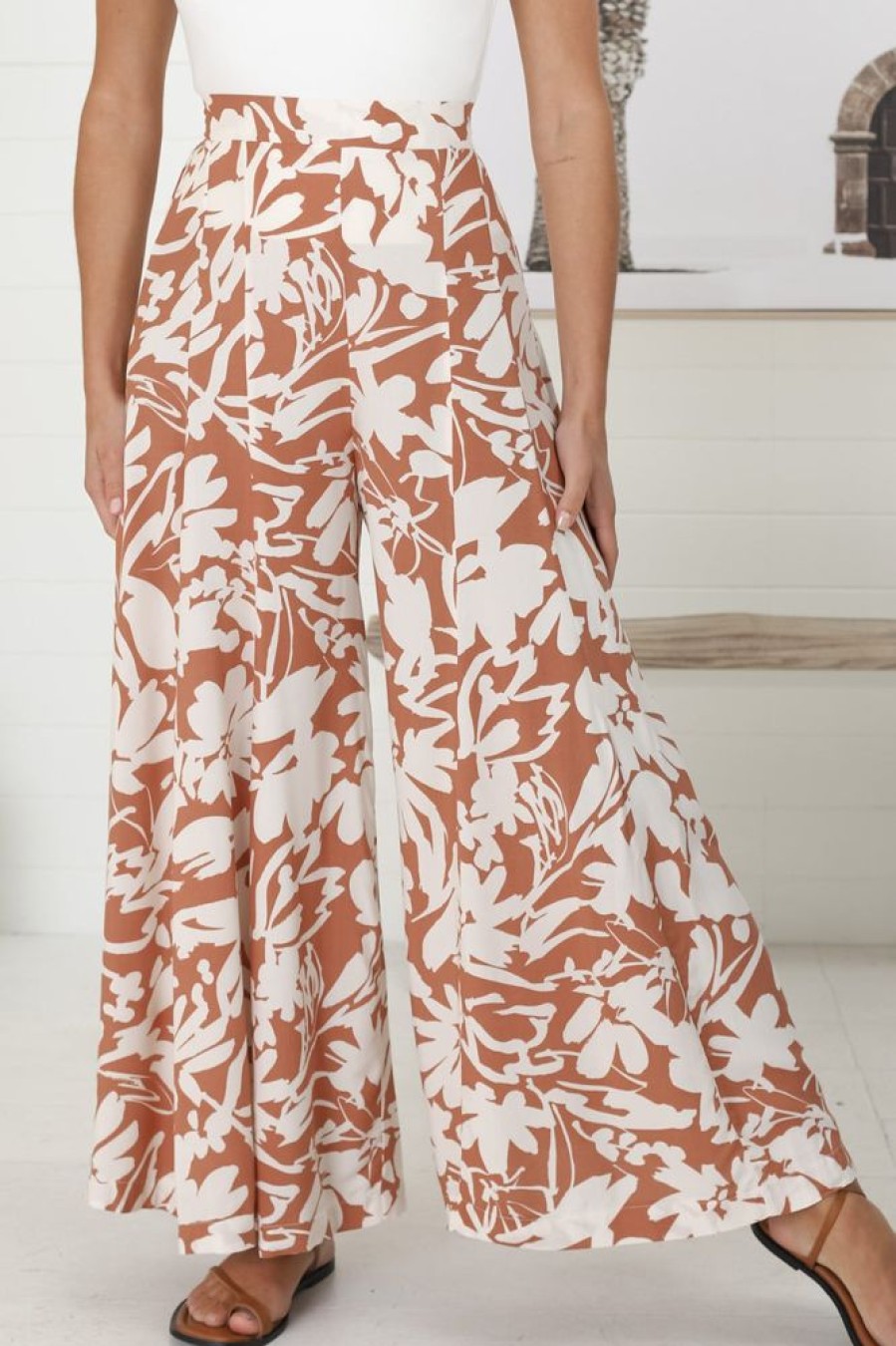 Bottoms Salty Crush | Charis Pants - Rust