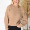 Jackets/Knitwear Salty Crush | Kodah Jumper - Camel