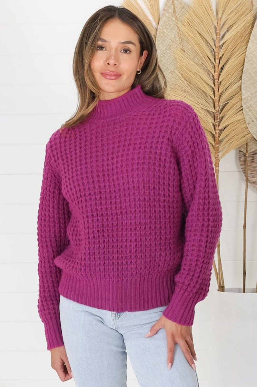 Jackets/Knitwear Salty Crush | Dexter Jumper - Magenta