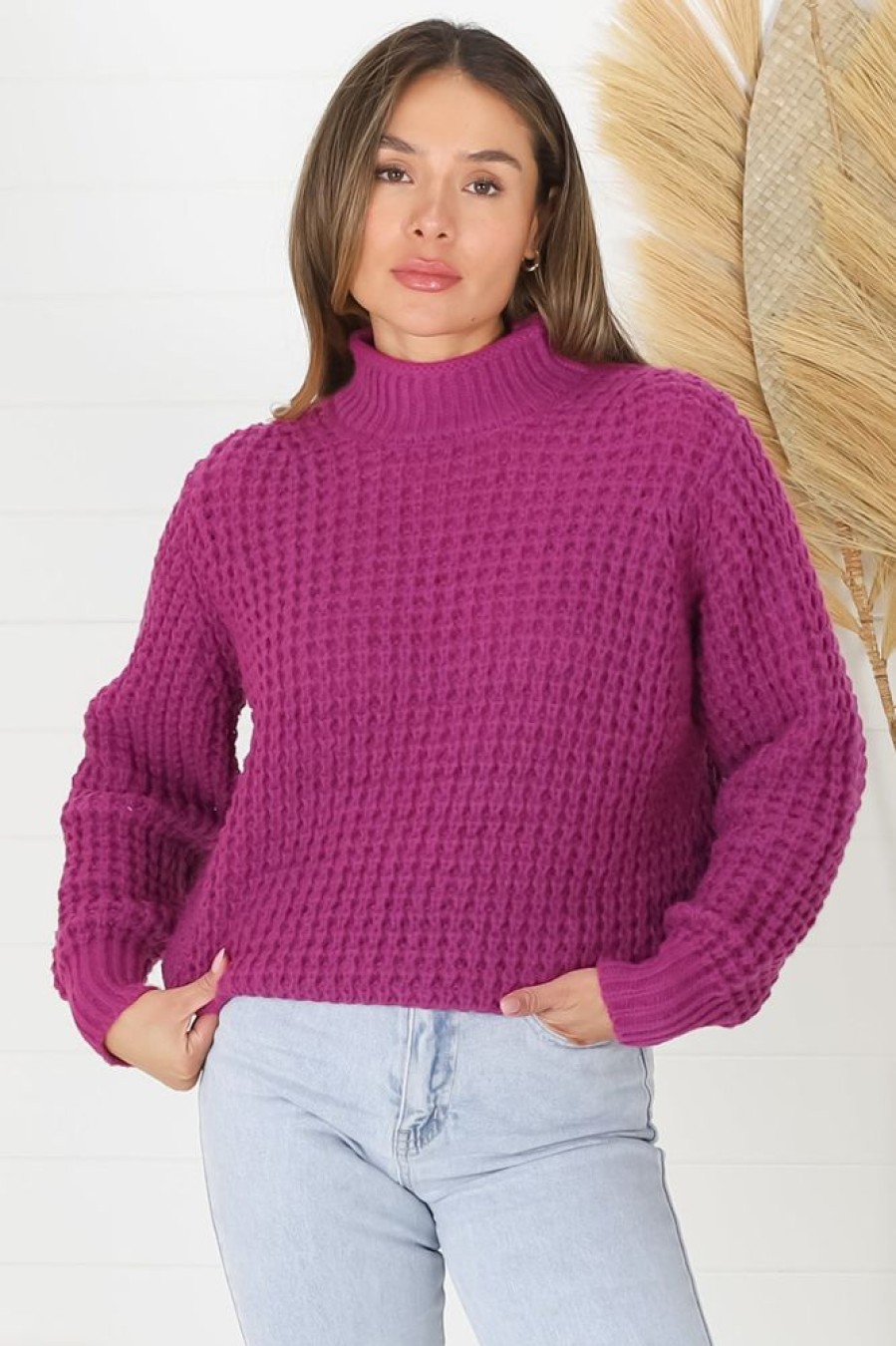 Jackets/Knitwear Salty Crush | Dexter Jumper - Magenta
