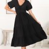 Dresses Salty Crush | Jenny Midi Dress - Black