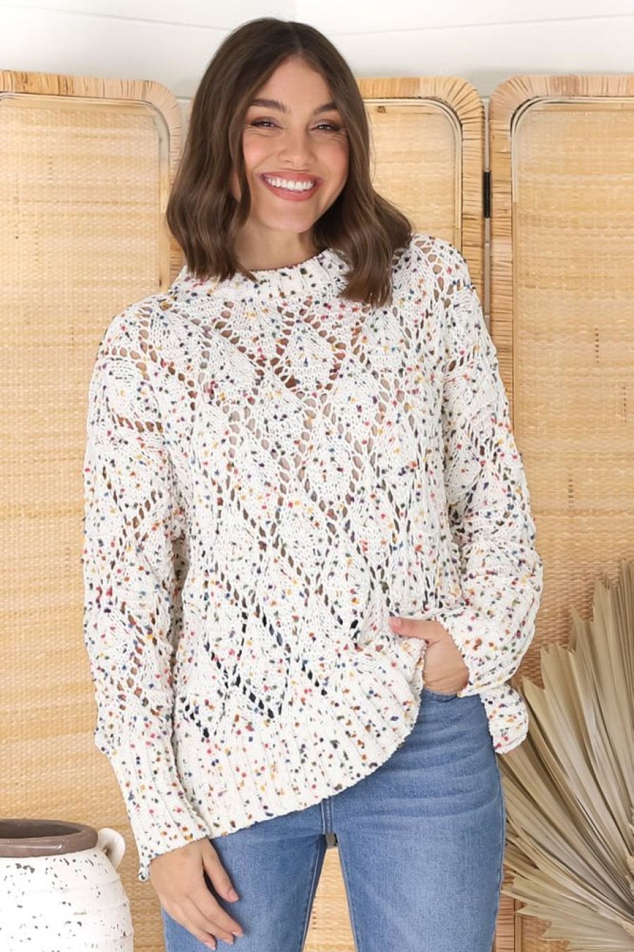 Jackets/Knitwear Salty Crush | Honour Jumper - Vanilla Rainbow