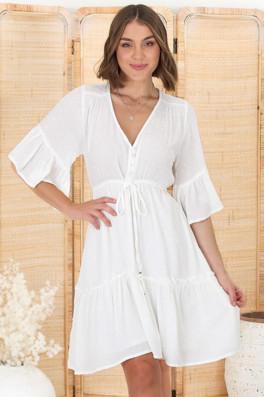 Dresses Salty Crush | Fay Mini Dress - White