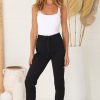 Bottoms Salty Crush | Paige Pants - Black