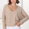 Jackets/Knitwear Salty Crush | Carol Knit Top - Camel