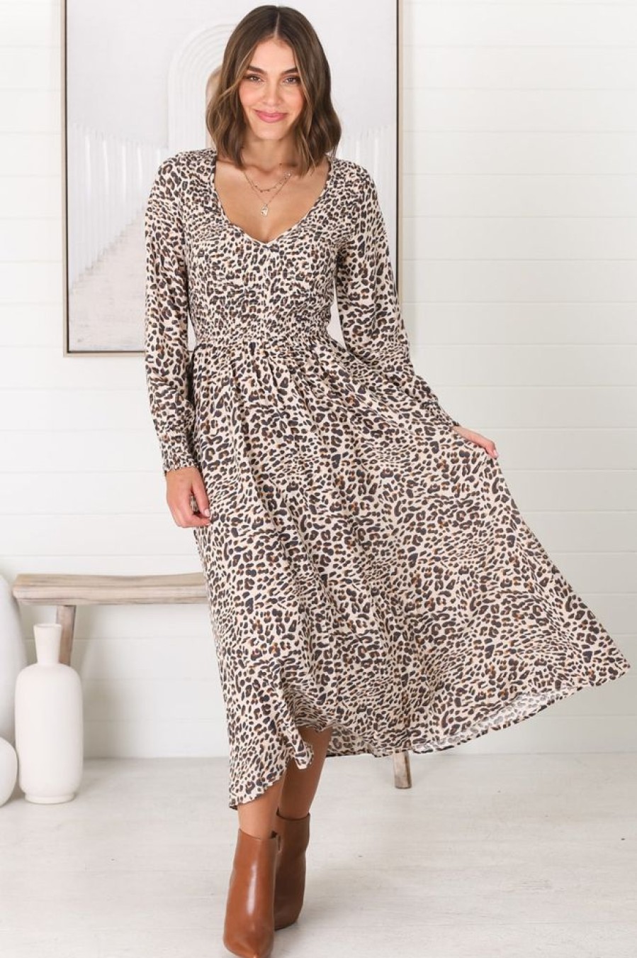 Dresses Salty Crush | Persia Midi Dress - Perrie Print