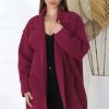 Jackets/Knitwear Salty Crush | Kierce Cardigan - Wine