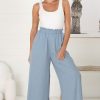 Bottoms Salty Crush | Crawley Linen Pants - Cloudy Blue