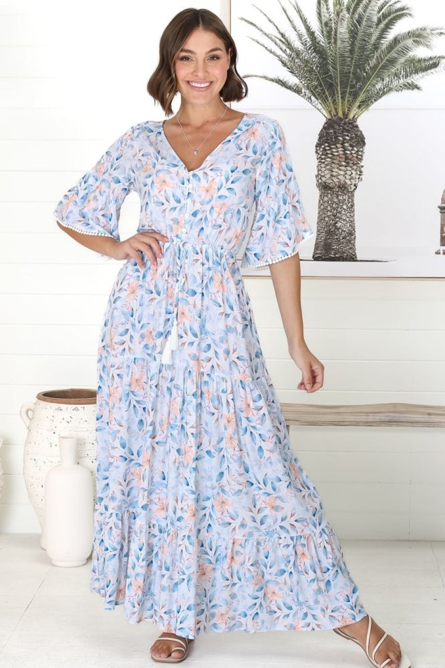 Dresses Salty Crush | Belitta Maxi Dress - Blue