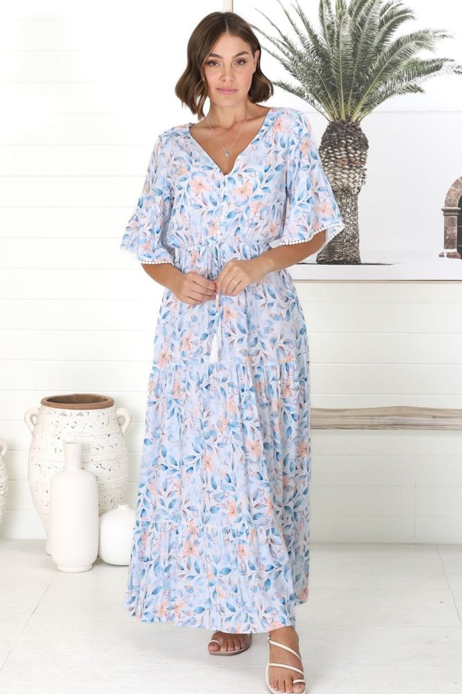 Dresses Salty Crush | Belitta Maxi Dress - Blue