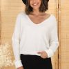 Jackets/Knitwear Salty Crush | Carol Knit Top - Off White
