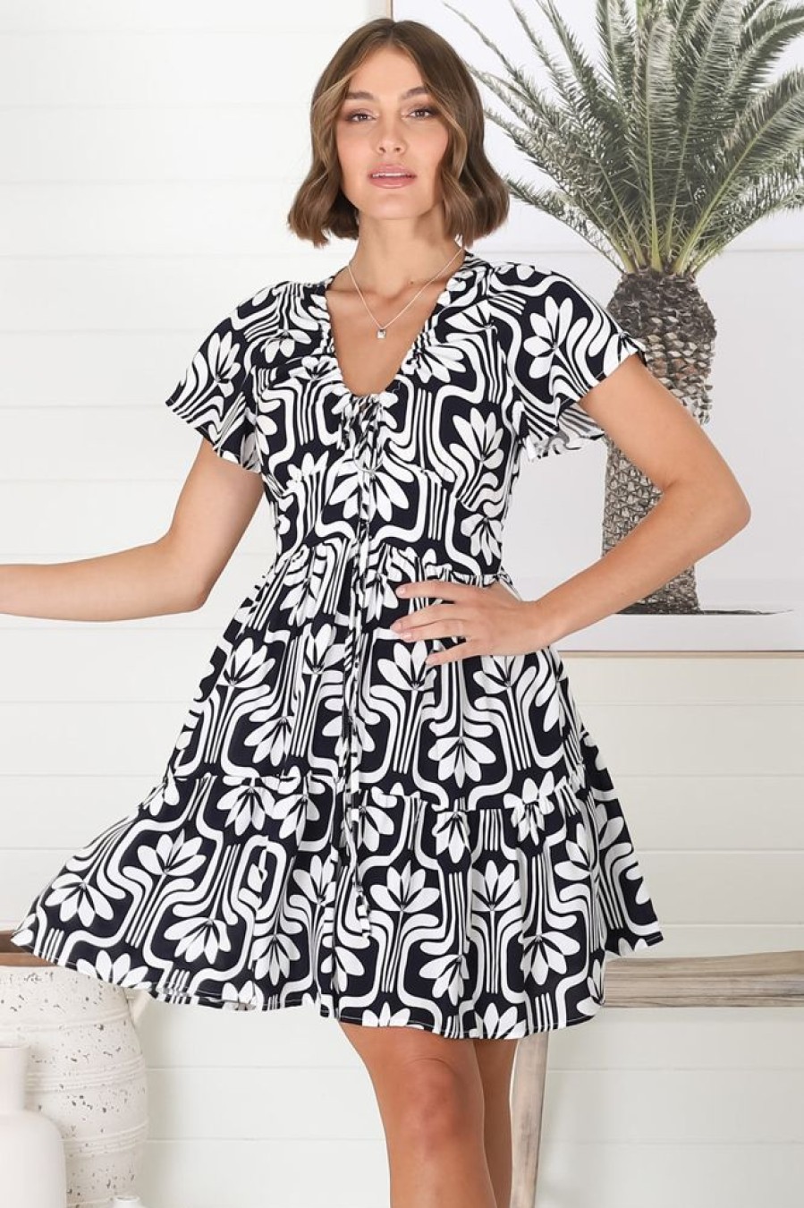 Dresses Salty Crush | Lilly - Luvira Mini Dress - Navy