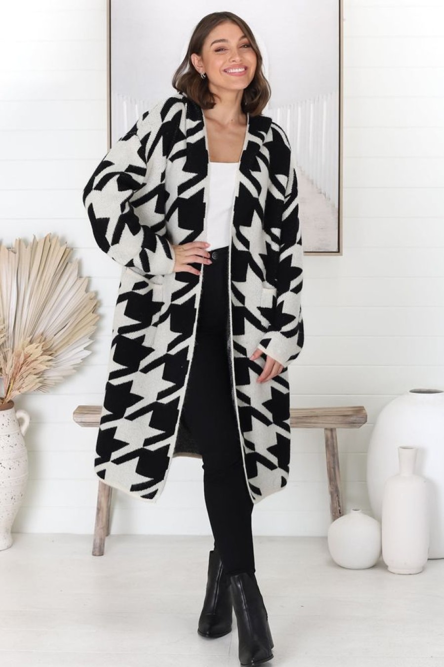 Jackets/Knitwear Salty Crush | Celie Cardigan - Black