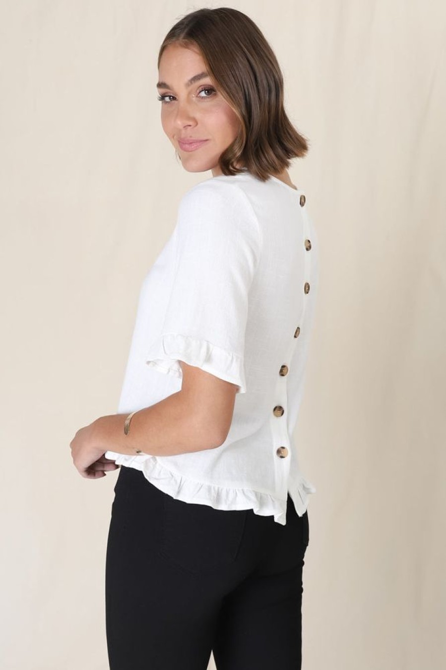 Tops Salty Crush | Adria Top - White