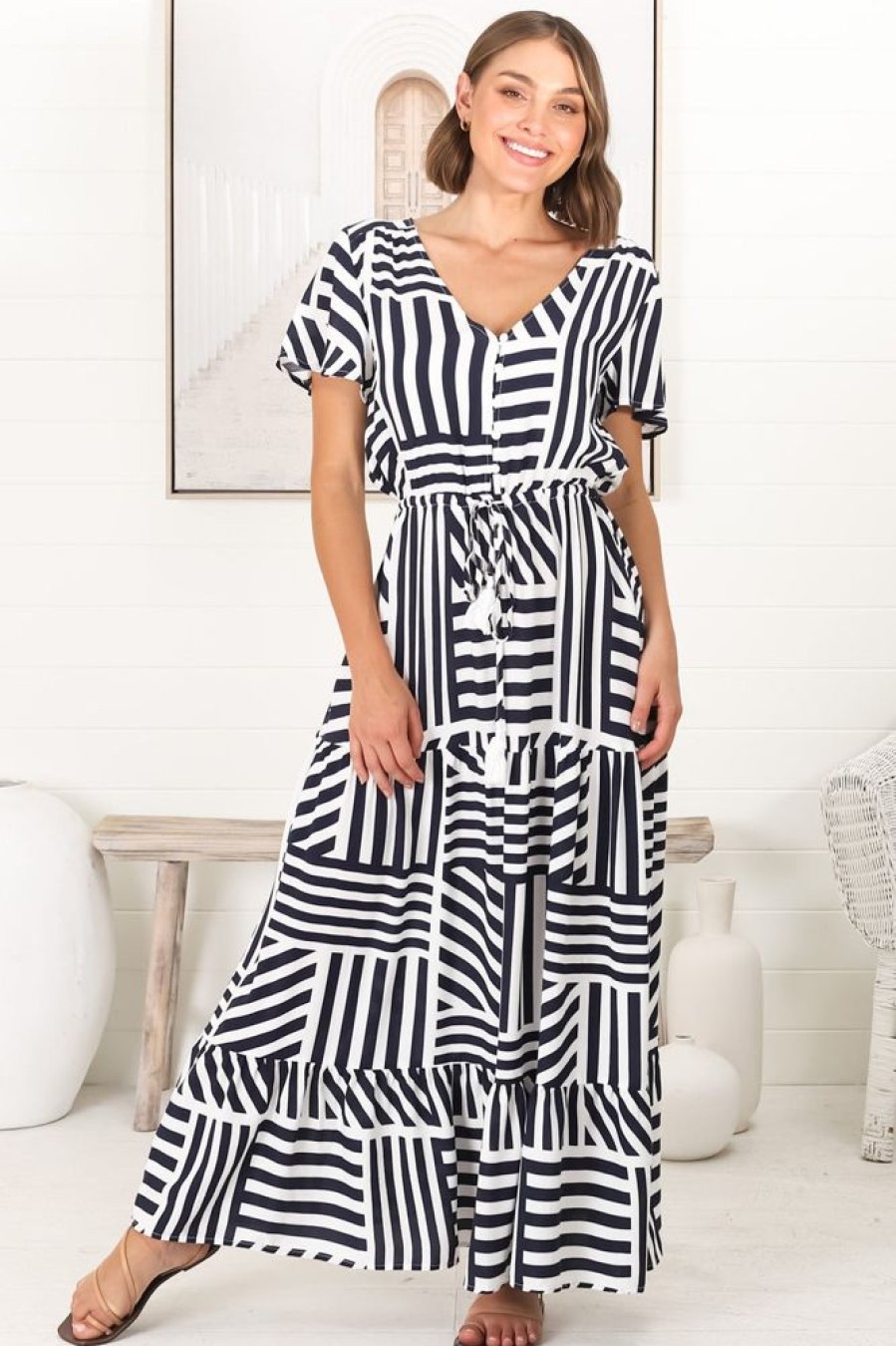 Dresses Salty Crush | Derla - Bonn Maxi Dress - Navy