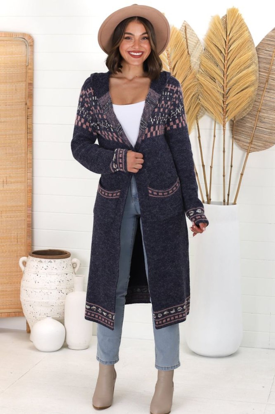 Jackets/Knitwear Salty Crush | Jumilah Cardigan - Navy