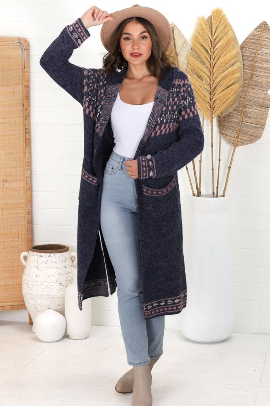 Jackets/Knitwear Salty Crush | Jumilah Cardigan - Navy
