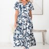 Dresses Salty Crush | Nova - Charis Midi Dress - Blue