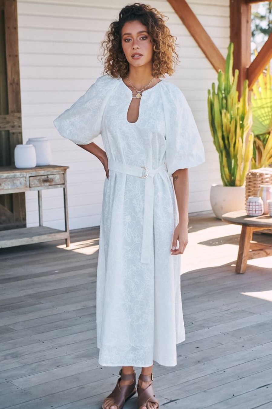 Jaase JAASE | Vida Midi Dress - White