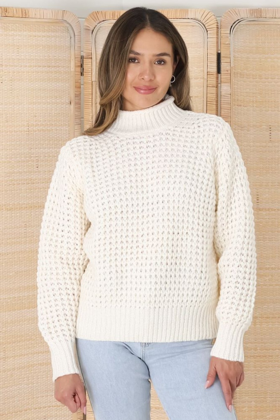 Jackets/Knitwear Salty Crush | Dexter Jumper - Cream