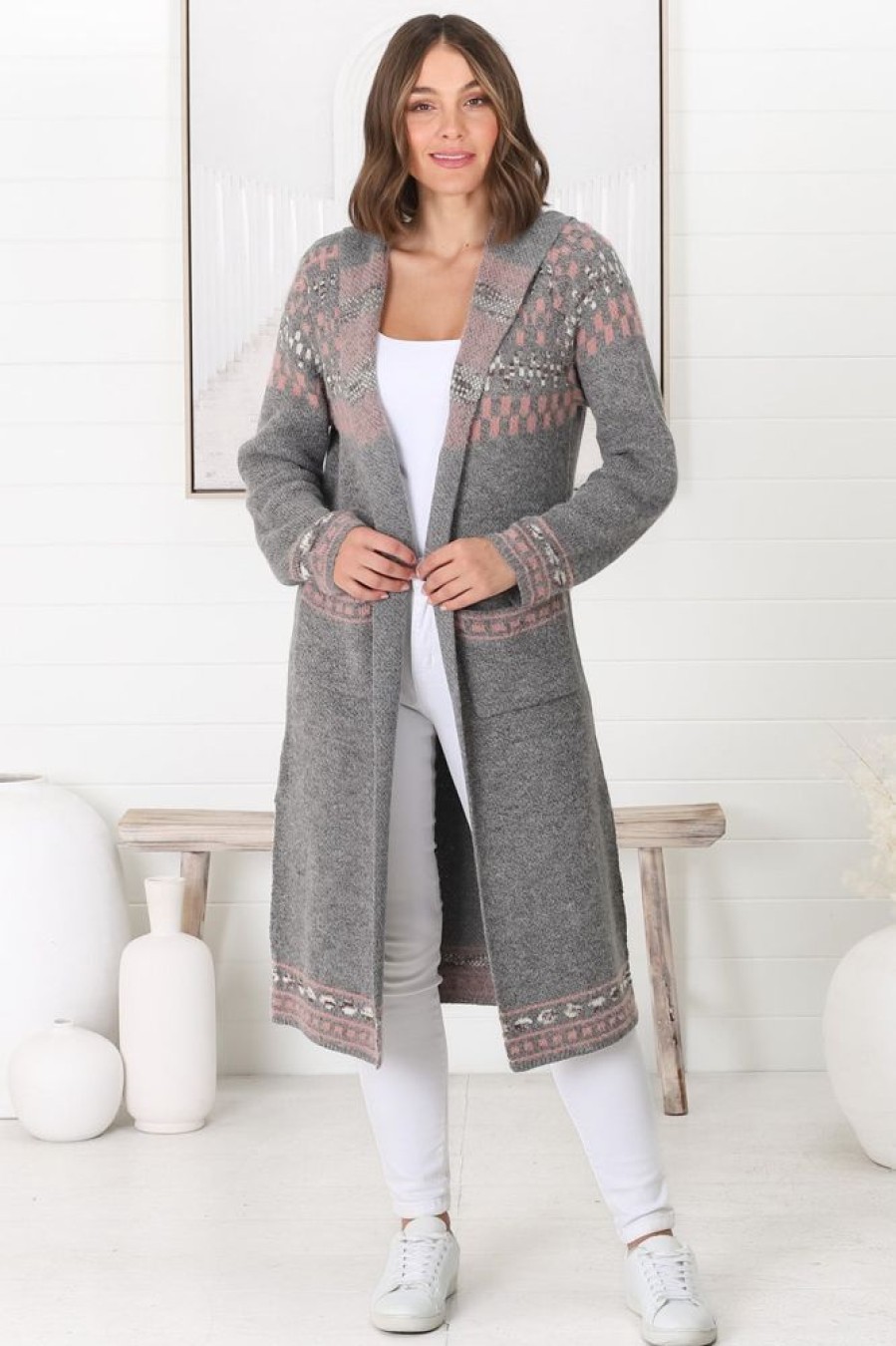 Jackets/Knitwear Salty Crush | Jumilah Cardigan - Grey