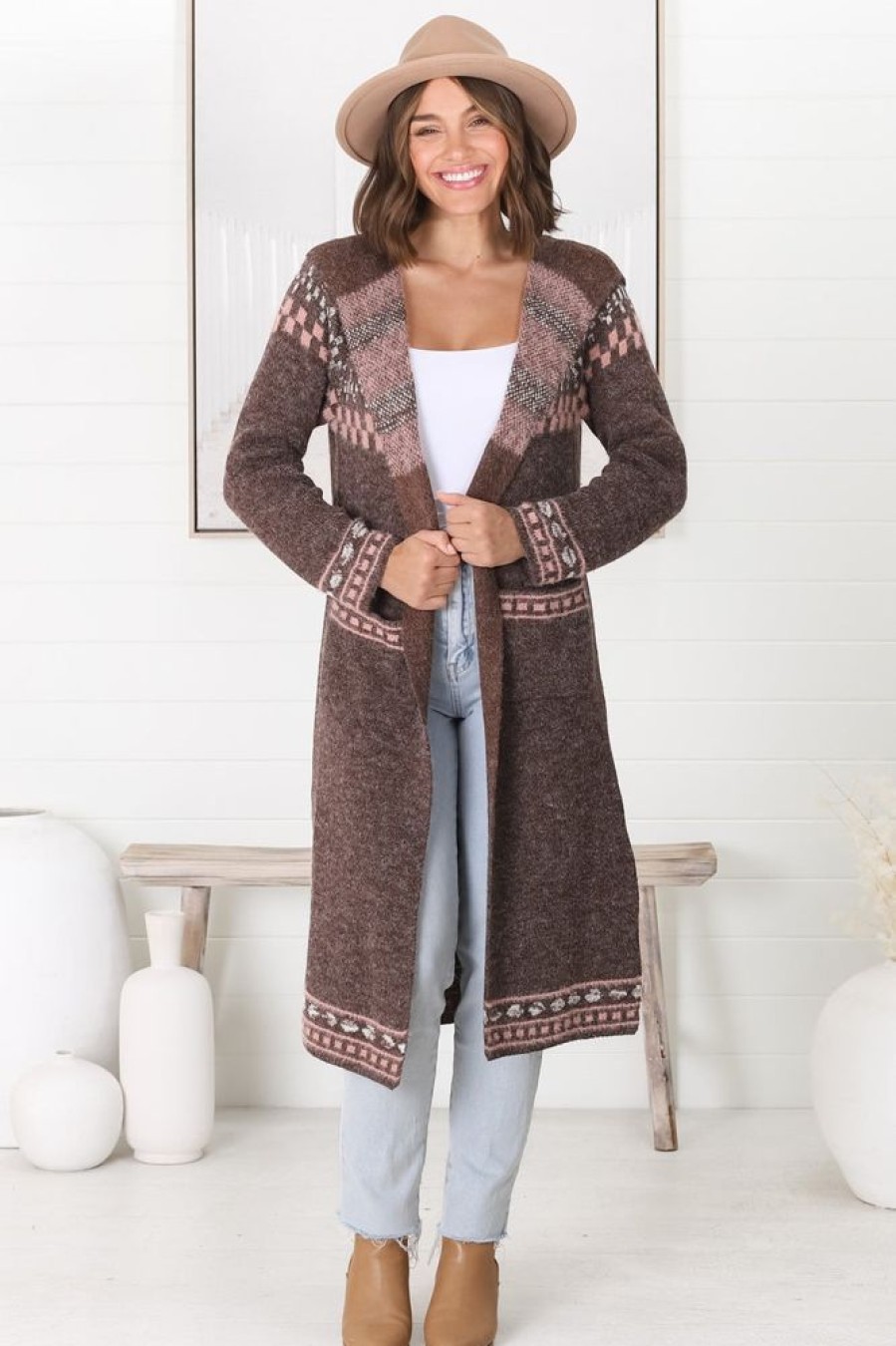 Jackets/Knitwear Salty Crush | Jumilah Cardigan - Brown