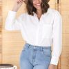 Tops Salty Crush | Adriel Shirt - White