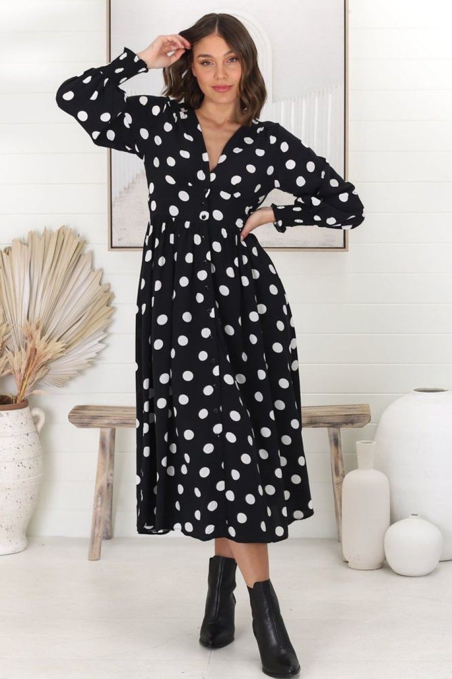 Dresses Salty Crush | Jolie - Mahony Midi Dress - White