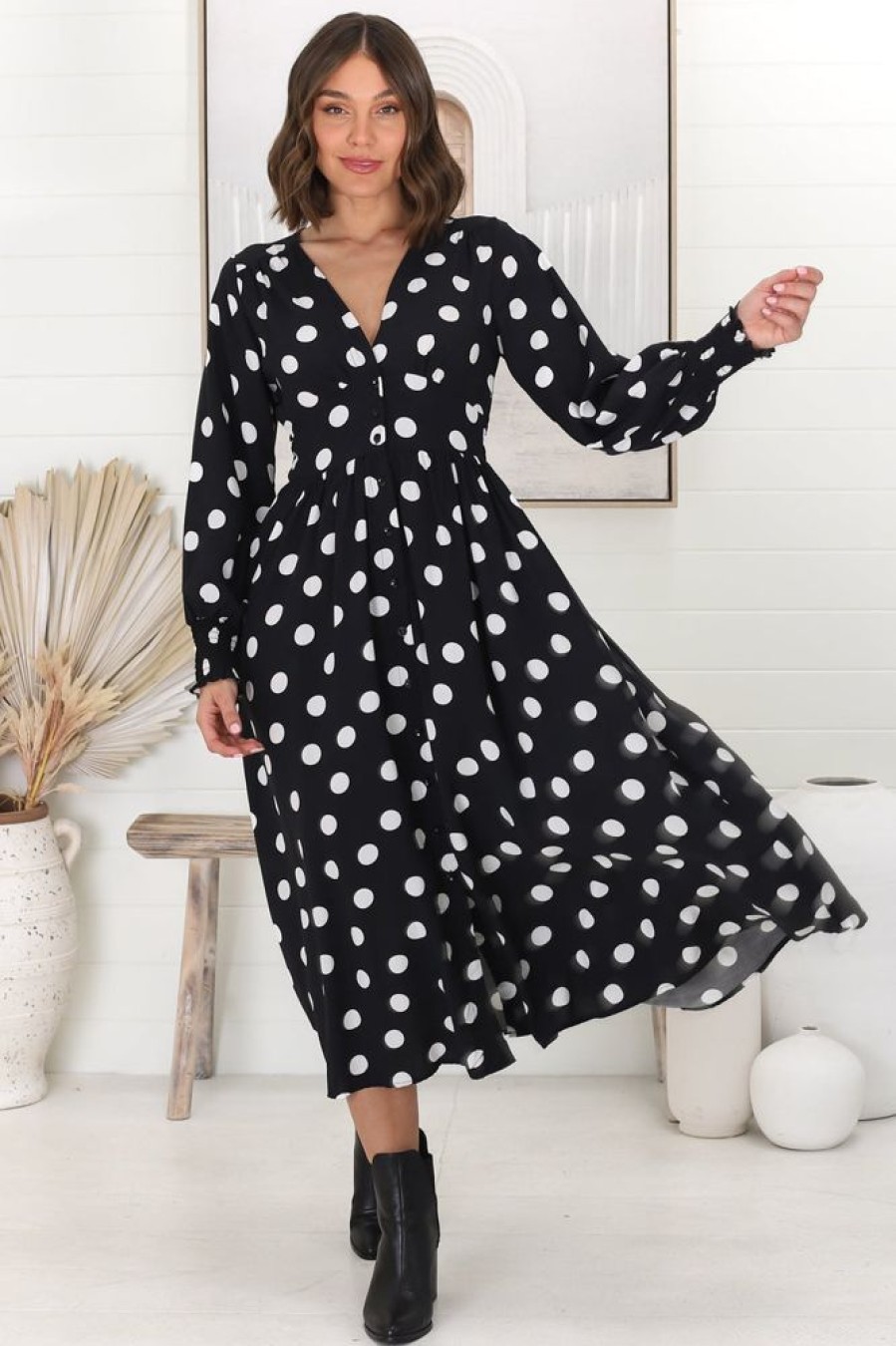 Dresses Salty Crush | Jolie - Mahony Midi Dress - White