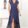 Jaase JAASE | Carmen - Raining Flowers Maxi Dress