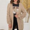 Jackets/Knitwear Salty Crush | Sammie Cardigan - Camel