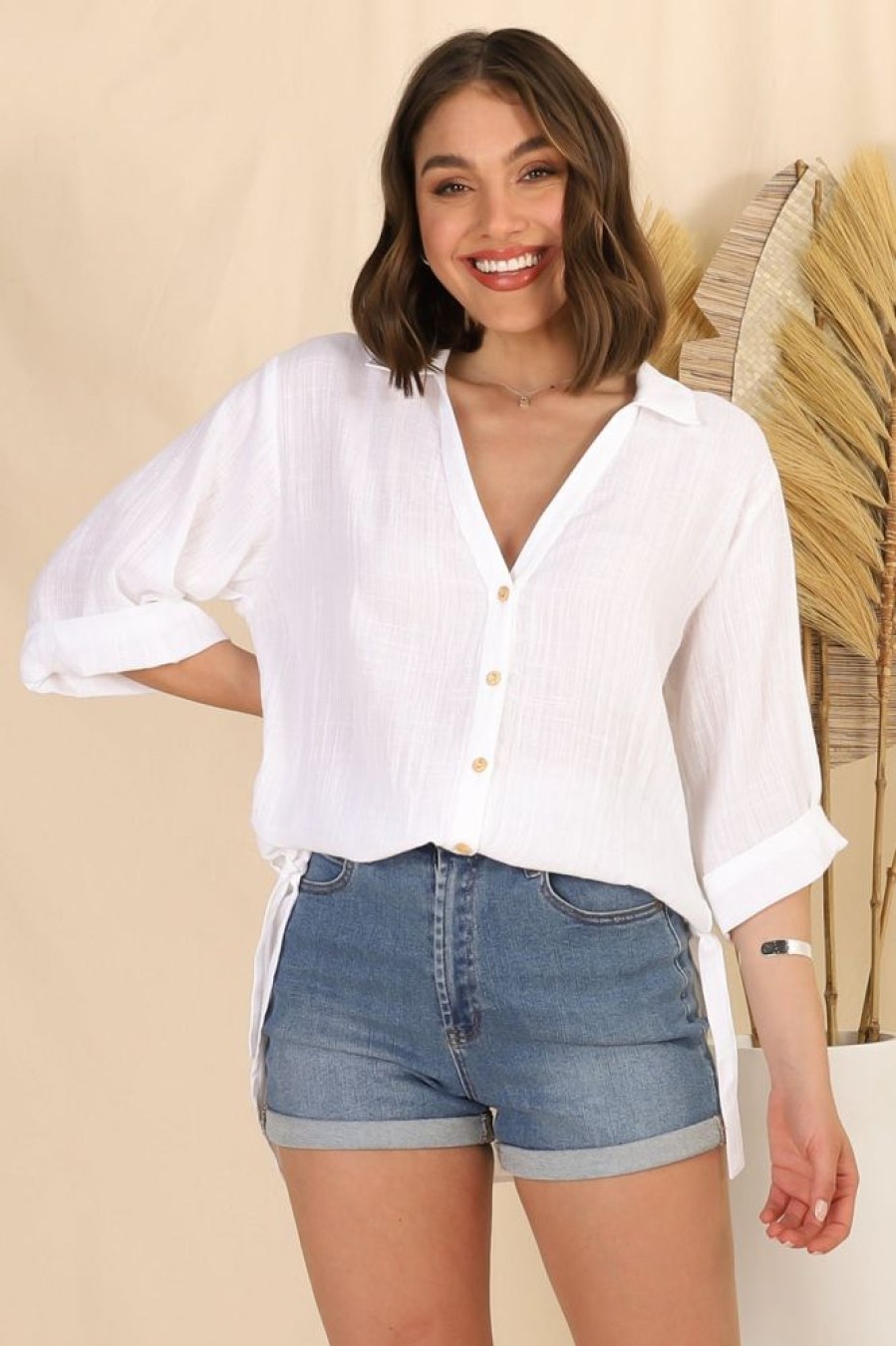 Tops Salty Crush | Beachly Shirt - White