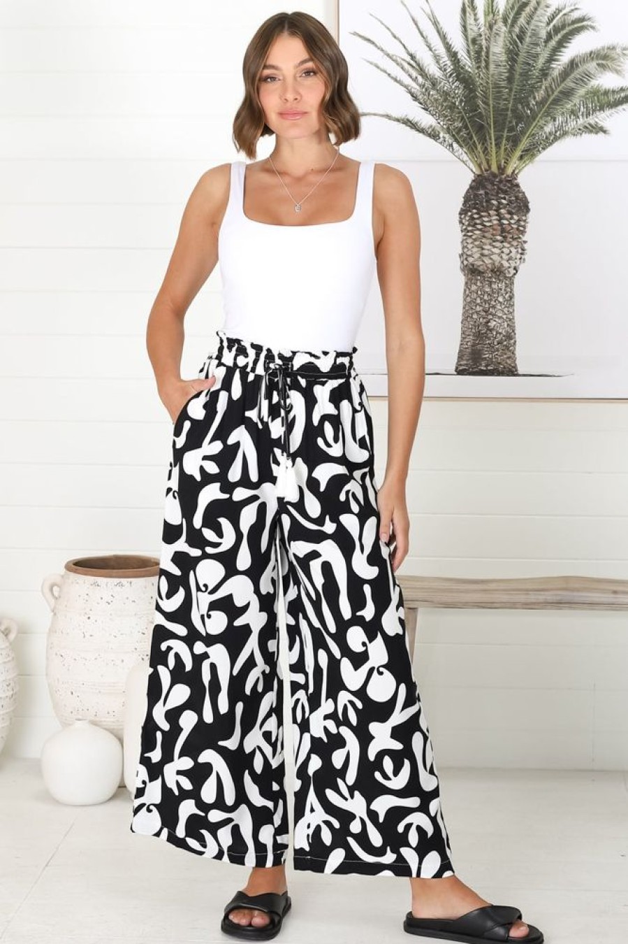 Bottoms Salty Crush | Jaxie Pants - Black