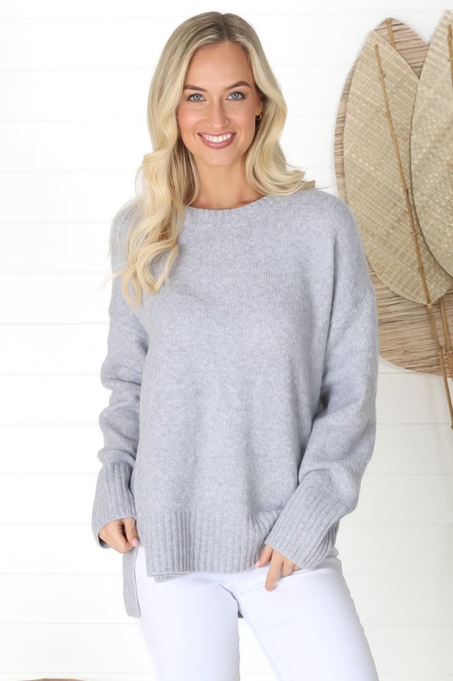 Jackets/Knitwear Salty Crush | Zollana Jumper - Grey
